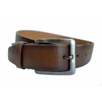 Curea barbati, casual, eleganta, din piele naturala, maro, latime 4.5cm - CK119M